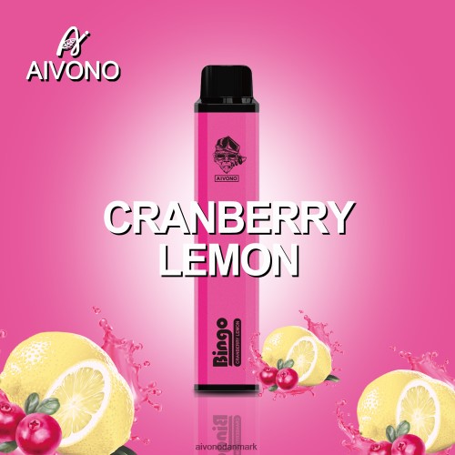 Aivono AIM BINGO 4000 tranebær citron 4H8266140 - Aivono Vape Danmark