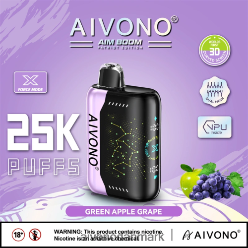 Aivono AIM BOOM 25000 grøn æbledrue 4H8266346 - Aivono Vape Review