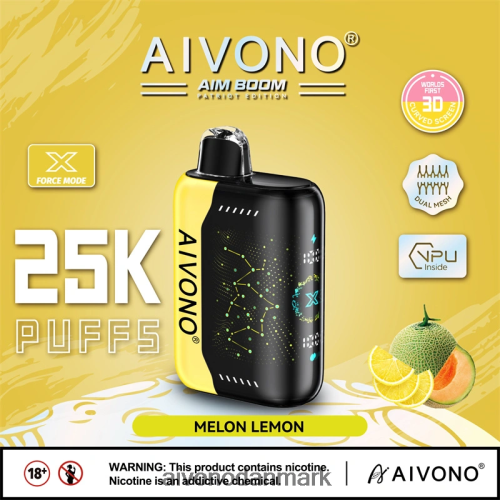 Aivono AIM BOOM 25000 melon citron 4H8266348 - Aivono Vape Danmark