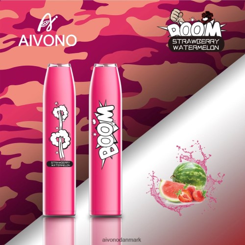 Aivono AIM BOOM 600 jordbær vandmelon 4H8266364 - Aivono Vape Danmark