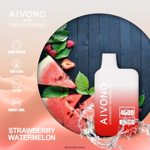Aivono AIM BOXX 4000 jordbær vandmelon 4H8266214 - Aivono Vape Review