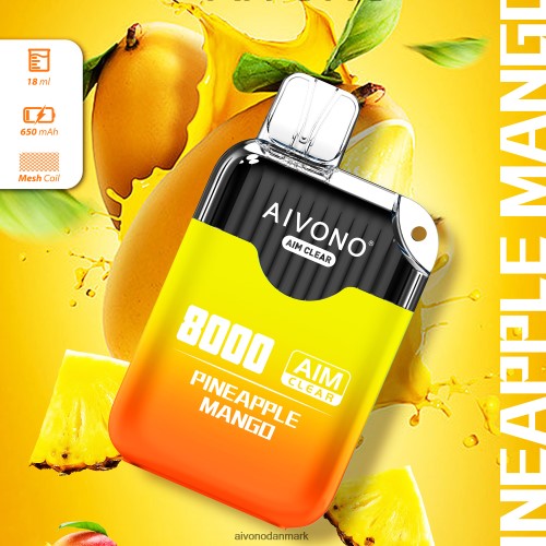 Aivono AIM CLEAR 8000 ananas mango 4H8266209 - Aivono Puffs