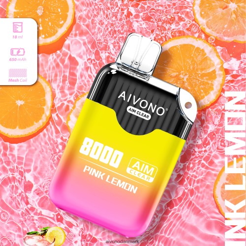 Aivono AIM CLEAR 8000 lyserød citron 4H8266211 - Aivono Danmark