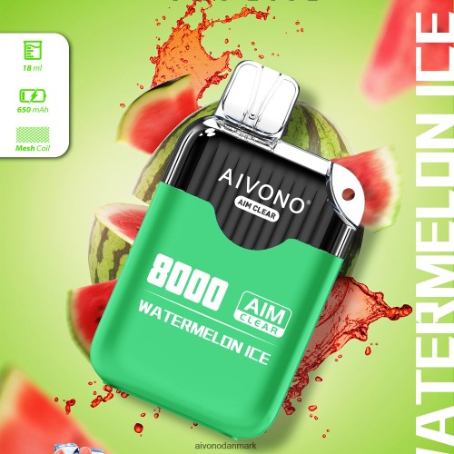 Aivono AIM CLEAR 8000 vandmelon is 4H8266204 - Aivono Vape Danmark