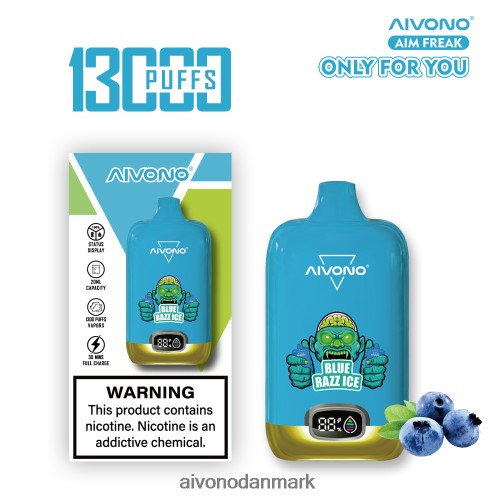 Aivono AIM FREAK 13000 blå razz is 4H8266242 - Aivono Vape Review