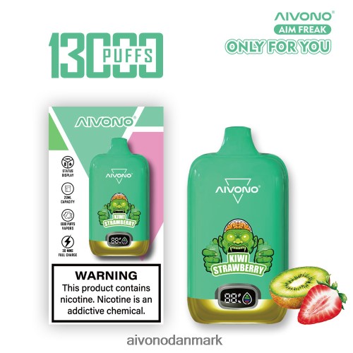 Aivono AIM FREAK 13000 kiwi jordbær 4H8266246 - Aivono Vape Review