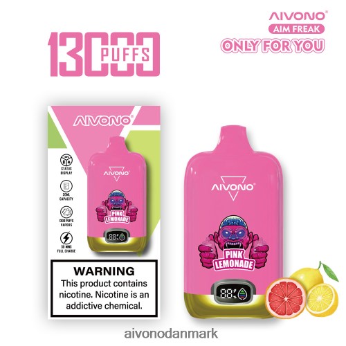 Aivono AIM FREAK 13000 lyserød limonade 4H8266249 - Aivono Puffs