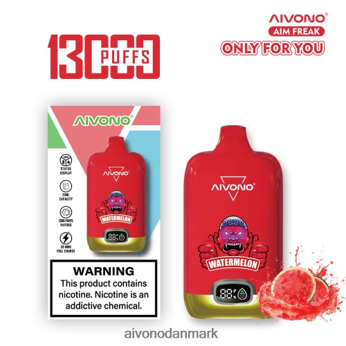 Aivono AIM FREAK 13000 vandmelon 4H8266244 - Aivono Vape Danmark