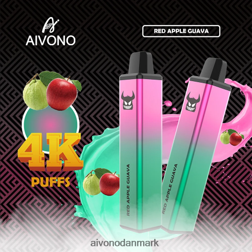 Aivono AIM FREAK 4000 rød æble guava 4H8266257 - Aivono Puffs