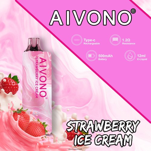 Aivono AIM GUN 7000 jordbæris 4H8266105 - Aivono Puffs