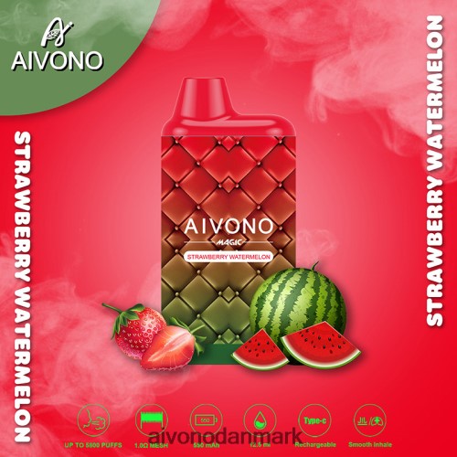 Aivono AIM MAGIC 5800 mouth box cigaret jordbær vandmelon 4H826699 - Aivono Danmark