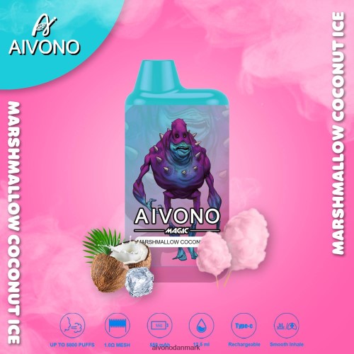 Aivono AIM MAGIC 5800 mouth box cigaret skumfidus kokos is 4H826695 - Aivono Danmark
