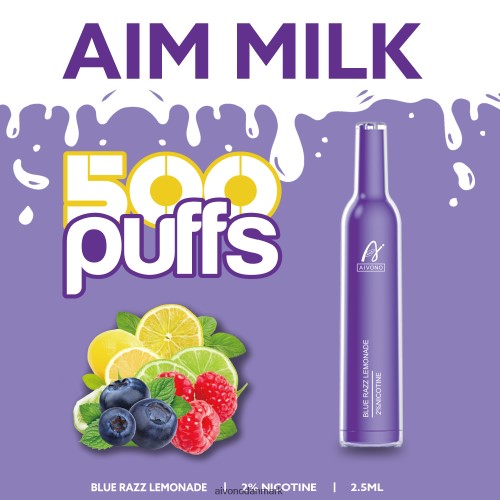 Aivono AIM MILK 500 blå razz limonade 4H8266264 - Aivono Vape Danmark