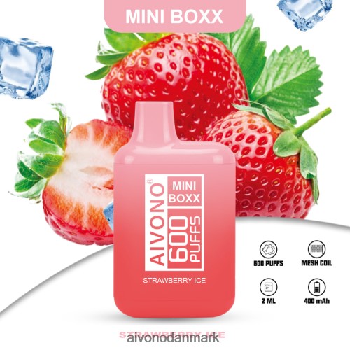 Aivono AIM MINI BOXX 600 jordbæris 4H8266236 - Aivono Vape Danmark