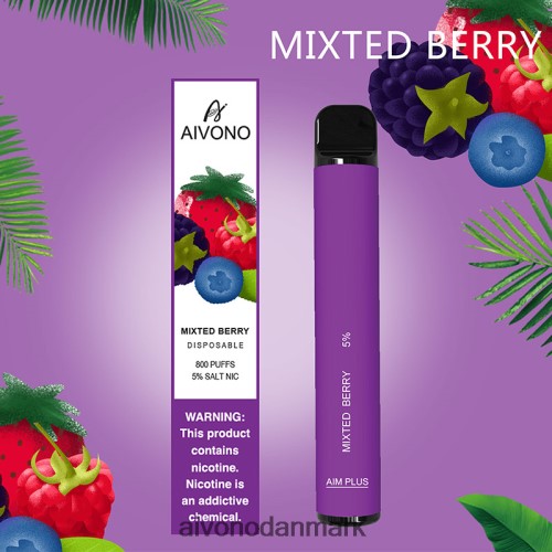Aivono AIM PLUS 800 blandet bær 4H8266188 - Aivono Vape Danmark