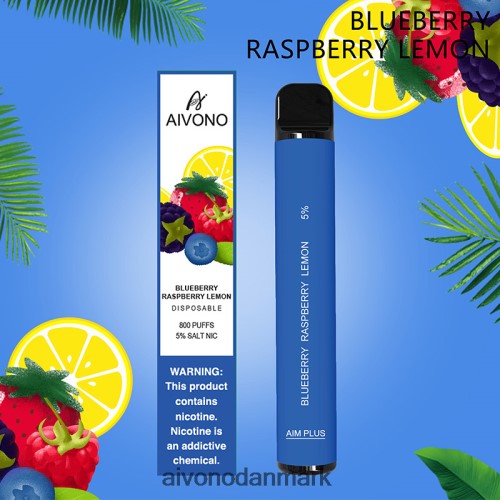 Aivono AIM PLUS 800 blåbær hindbær citron 4H8266173 - Aivono Puffs