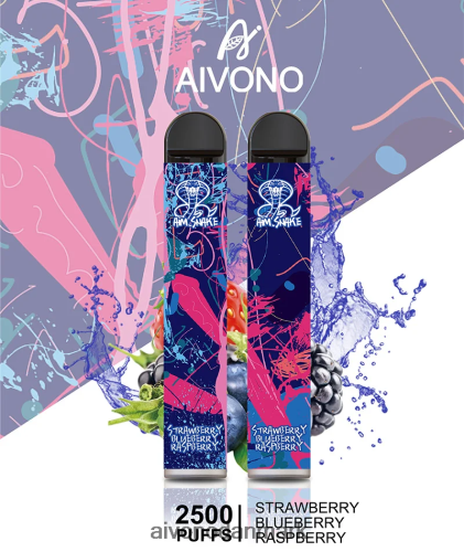 Aivono AIM SNAKE 2500 jordbær blåbær hindbær 4H8266318 - Aivono Vape Review