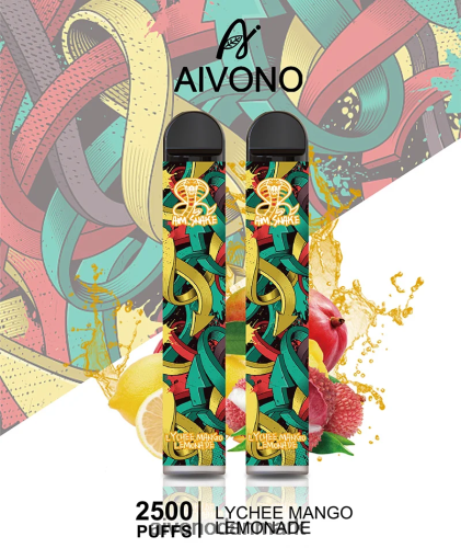 Aivono AIM SNAKE 2500 litchi mango limonade 4H8266308 - Aivono Vape Danmark