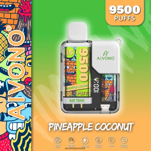 Aivono AIM TANK 9500 ananas kokos 4H826640 - Aivono Vape Danmark