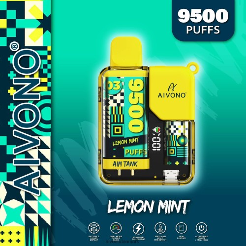 Aivono AIM TANK 9500 citronmynte 4H826635 - Aivono Danmark