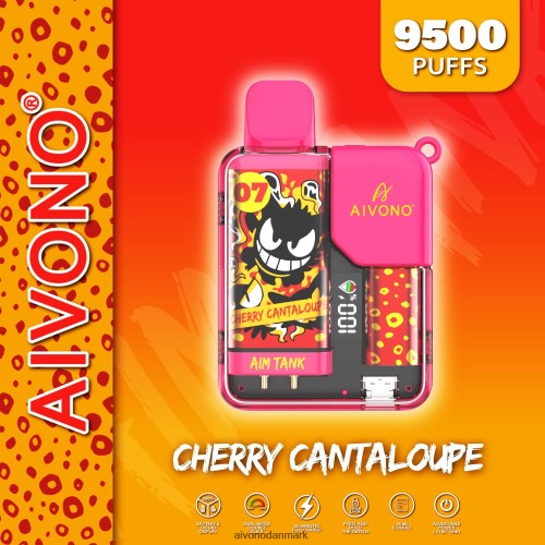 Aivono AIM TANK 9500 kirsebær cantaloupe 4H826645 - Aivono Puffs