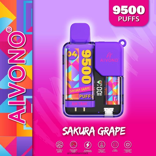 Aivono AIM TANK 9500 sakura drue 4H826636 - Aivono Vape Danmark