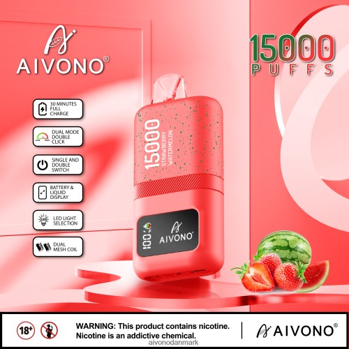 Aivono AIM magic 15000 jordbær vandmelon 4H826658 - Aivono Vape Review