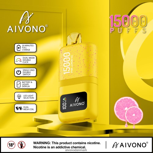 Aivono AIM magic 15000 lyserød citronis 4H826661 - Aivono Puffs