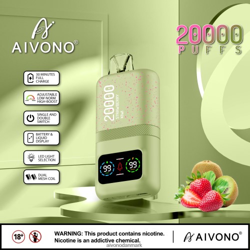 Aivono AIM magic 20000 jordbær kiwi 4H826681 - Aivono Puffs