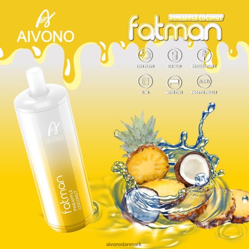 Aivono FATMAN 6800 ananas kokos 4H826629 - Aivono Puffs