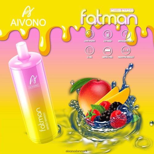 Aivono FATMAN 6800 blandet mango 4H826626 - Aivono Vape Review