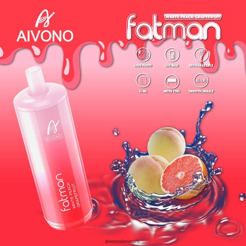 Aivono FATMAN 6800 grapefrugt 4H826625 - Aivono Puffs