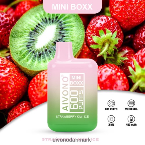 Aivono AIM MINI BOXX 600 jordbær kiwi is 4H8266234 - Aivono Vape Review