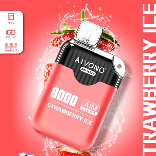 Aivono AIM CLEAR 8000 jordbæris 4H8266205 - Aivono Puffs